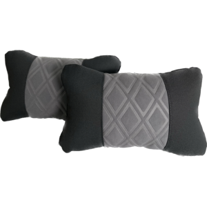 Car Headrest Pillows – Textile – Grey