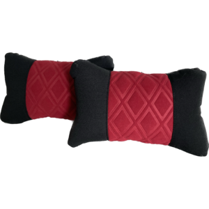 Car Headrest Pillows – Textile – Red